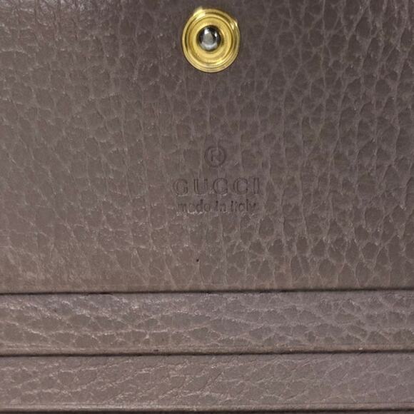 Gucci GG Marmont Compact Wallet Bifold Grained Leather Cardholder Coin Purse - Picture 12 of 14